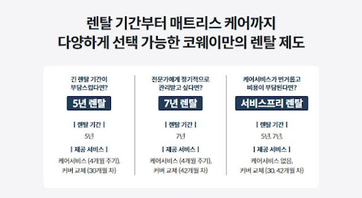 코웨이침대렌탈로 편안한 잠자리 만들기